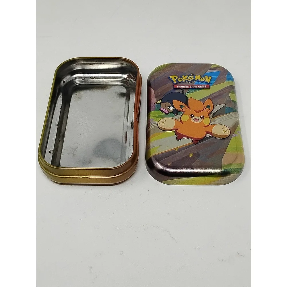 Pokemon Trading Card Game Mini Tin Pawmi Lechonk Metal Storage Gaming Accessory